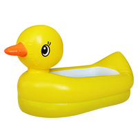 Baignoire gonflable canard jaune, piscine gonflable sécurisée pour enfants