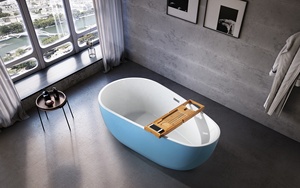 Bán Hot modern freestanding thiết kế với lượn sóng kết hợp sang trọng sang trọng bồn tắm cho khách sạn tắm không gian - Product Image 3