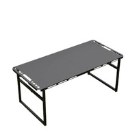 Table de pique-nique pliante rectangulaire en acier au carbone hydraulique tactique d'extérieur, légère, portable et multifonctionnelle pour la cuisine en camping