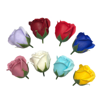 Décoration de fête d'anniversaire SUREMAY, bouquet de fleurs artificielles en savon fait main à 3 couches, 5 cm, respectueux de l'environnement, Saint-Valentin