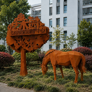 Sculpture de chien <span class=keywords><strong>en</strong></span> acier corten sur mesure, silhouette de <span class=keywords><strong>Labrador</strong></span> Retriever, décoration d'art pour jardin extérieur, parc, sculpture <span class=keywords><strong>en</strong></span> acier corten - Product Image 4