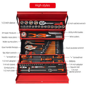 Tay điện hoàn chỉnh ổ cắm cờ lê thiết lập bao gồm tuốc nơ vít tác động ổ cắm Bộ xử lý cho hộ gia đình sử dụng công nghiệp đóng gói trường hợp - Product Image 5