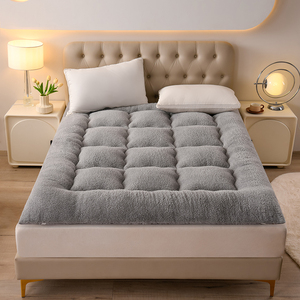 Protège-matelas pliable en coton lavé respirant, housse de matelas lavable, antibactérien, <span class=keywords><strong>imperméable</strong></span>, doux, pour la maison - Product Image 5