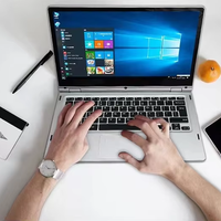 Laptop Tablet layar sentuh N95 N4020, Laptop pendidikan komersial memori 2-in-1 Win 11 11.6