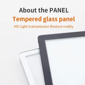 Cartel LED portátil de fábrica personalizado A1 A2 A3 A4 A5 caja de luz de menú LED caja de publicidad extraíble con Panel de vidrio templado