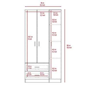 Armario moderno de 3 puertas y 2 cajones, diseño de dormitorio, muebles de dormitorio al por mayor, precio de armario - Product Image 6