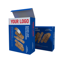 Boîte d'emballage personnalisée pour pansements, vente en gros, boîte d'emballage pour soins personnels, boîte pliable pour pansements, boîte d'emballage en papier médical