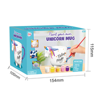 Nouveau Doodle éducatif main peinture dessin jouet enfants bricolage tasse plâtre peinture artisanat Kit