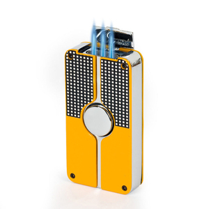 Tùy chỉnh ba máy bay phản lực ngọn lửa xì gà nhẹ hơn Torch Punch sang trọng xì gà nhẹ hơn và Cutter Set với Hộp quà tặng - Product Image 1