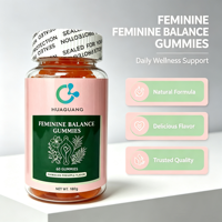 Gommes Véganes de Qualité Supérieure pour l'Équilibre Hormonal et le SPM, Supplément Premium Féminin pour Femmes