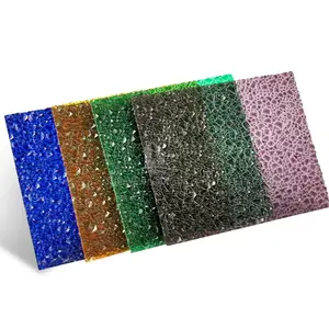 Feuille de plastique gaufrée différentes épaisseurs feuille de polycarbonate solide