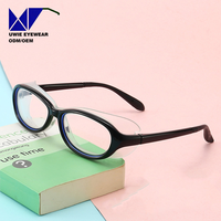 Monture de prescription ovale personnalisée OEM TPEE&TR90, anti-lumière bleue, pour enfants et adolescents, taille 50-17-130, fournisseur direct d'usine