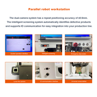 Robot de Alimentación de Materiales con Estructura Delta para Clasificación Inteligente de Componentes Electrónicos, Semiconductores, Caucho y Plásticos