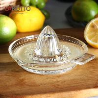 Citrus Juicer Ruimer Met Handvat En Schenktuit, Zwaargewicht Glas Hand Citruspers Machine