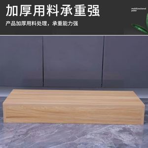 Solid <b>Wood</b> Footstool <b>Step</b> <b>Stool</b> 30-80Cm Kitchen Office Desk Platform Lift Board - Product Image 4