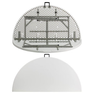 โต๊ะพลาสติกพับได้ทรงกลมแบบขายส่ง โต๊ะพับพกพาสำหรับใช้ในร่มและกลางแจ้ง ปิกนิก แคมป์ปิ้<span class=keywords><strong>ง</strong></span> และงานอีเว้นท์ - Product Image 2