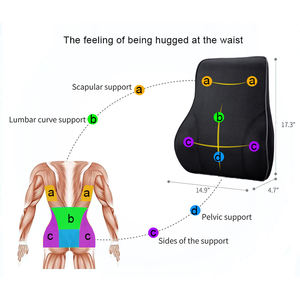 Almohada Lumbar de Espuma Viscoelástica con Función de Soporte / Cojín Cervical de Espuma Viscoelástica para Oficina - Product Image 4