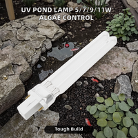 Lampe UV G23, ultraviolette, 220V, plastique, pour aquarium, lampe de remplacement pour bassin à poissons, 5/7/9/11W, accessoire pour éliminer les algues UV