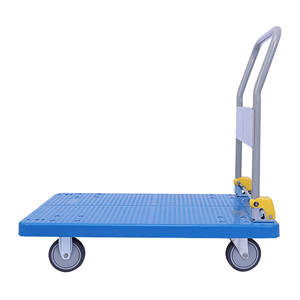 उच्च भार क्षमता 100-200 किलोग्राम फोल्डेबल औद्योगिक हैंड स्टील ट्रॉली गोदाम भंडारण हैंड कार्ट ट्रॉली - Product Image 3