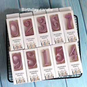 Bougie d'anniversaire de haute qualité, vente directe d'usine, bougie chiffre pour gâteau d'anniversaire, bougie Joyeux Anniversaire - Product Image 3