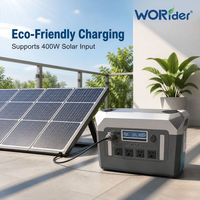 Station d'alimentation portable 3000W gris argenté LiFePO4, générateur de secours à onde sinusoïdale pure, alimentation solaire d'urgence