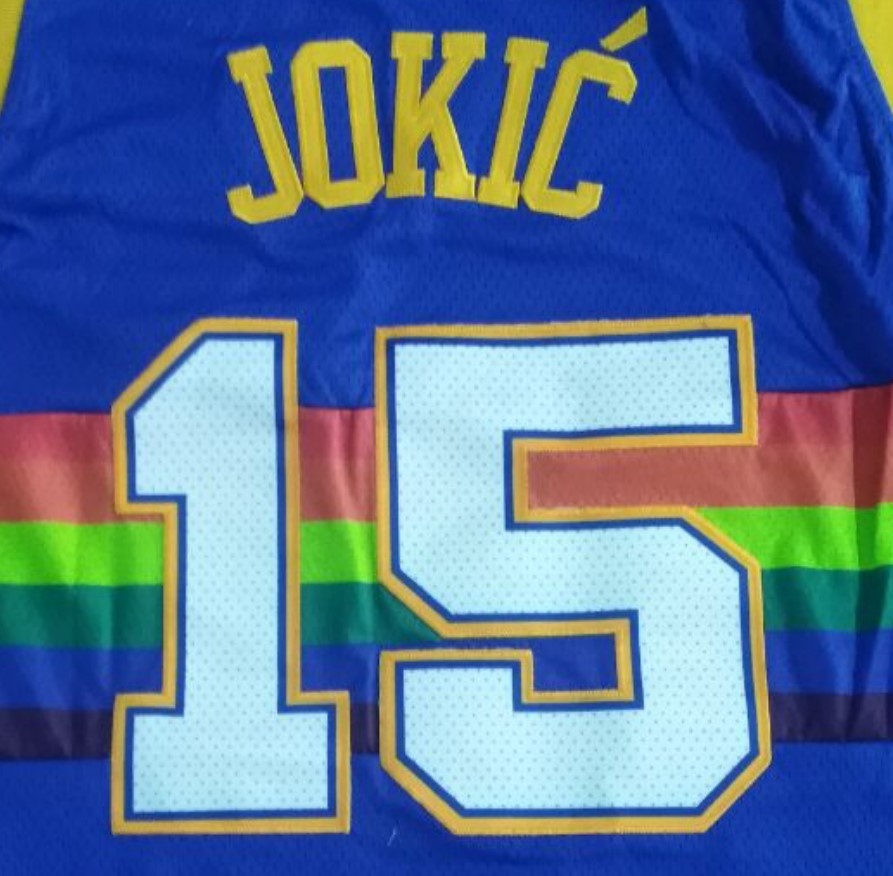 Nikola Jokic, лучшее качество, сшитая майка