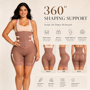 Vente en gros de body sculptant pour femmes, taille haute, effet ventre plat, respirant, en Spandex/Nylon, Fournisseur d'usine, Service OEM - Product Image 2