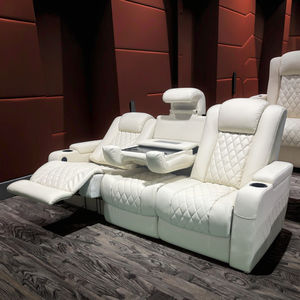 مسرح منزلي حديث وفاخر بمقاعد غرفة معيشة أثاث مسرح منزلي مع مسند رأس كهربائي - Product Image 5