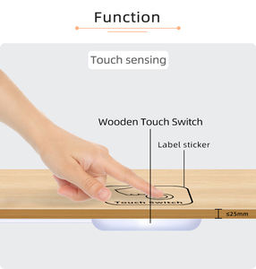 Hczlux באיכות גבוהה ac 85v-265v לוח עץ הוביל חיישן מגע 1a משטח מוסתר אורות רהיטים חכמים - Product Image 4