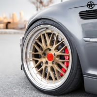 Juego de 2 Ruedas Deportivas Forjadas de Alto Rendimiento DW, con Malla Dorada, de 18, 19 y 20 Pulgadas, para BMW 1M E82, Estilo Deportivo Premium, Llantas de Aleación Personalizadas