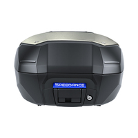 Boîte à bagages arrière pour moto SPD PP 50L, coffre de rangement parfaitement adapté à la Honda ADV350, accessoire compatible OEM avec porte-bagages arrière