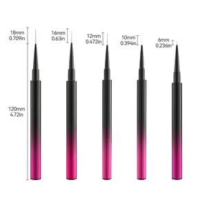 Pinceau à ongles en métal avec manche, pointe ovale et fine, poils en nylon pour la décoration des ongles en gel en salon, manucure - Product Image 3