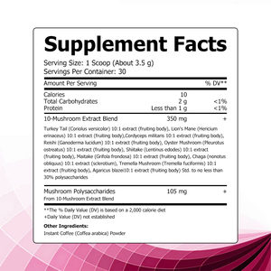 Factory Wholesale Mushroom Coffee Powder Support Custom Reishi Mushroom <b>Supplement</b> Shiitake Morel Mushroom Extract Powder Coffee - Product Image 2
