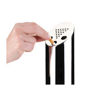 Posacenere da Parete Rotondo in Acciaio Inossidabile per Uso Interno ed Esterno - Product Image 3