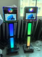 Cabina de Fotos Portátil con Pantalla Táctil de 15.6 Pulgadas, Negra, DSLR, Configuración Completa, Software Gratuito, Máquina de Fotomatón para Alquiler en Bodas