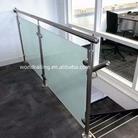 YL Promotion : Support de balustrade d'escalier intérieur en acier inoxydable pour garde-corps en verre