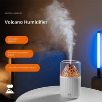 Humidificateur USB à effet flamme simulée JS20, diffuseur d'aromathérapie pour la maison et la voiture avec une puissante sortie de brume