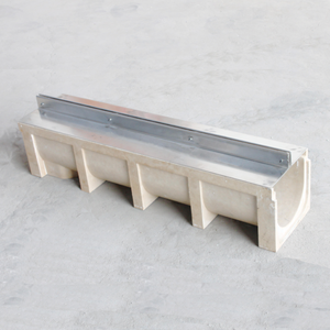 Canale di drenaggio <span class=keywords><strong>in</strong></span> resina per calcestruzzo <span class=keywords><strong>in</strong></span> polimero per scarico <span class=keywords><strong>in</strong></span> calcestruzzo trincea <span class=keywords><strong>in</strong></span> calcestruzzo polimerico grondaia per percorso carrabile prato - Product Image 2