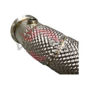 Vortex 304 Downpipe catalyzed à haut débit pour Mercedes-Benz AMG E63 E63S W213 4.0T 2018–2023 avec bouclier thermique, sans voyant d'avertissement moteur - Product Image 4