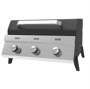 Gril à gaz de <span class=keywords><strong>Table</strong></span> intégré à deux brûleurs, <span class=keywords><strong>Plancha</strong></span> barbecue, gril Kamado d'extérieur avec CE LFGB - Product Image 4