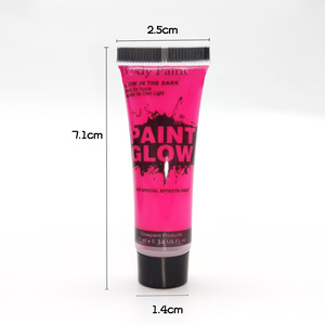 Peinture UV Glow Paint Neow Body Art Pigment 10ml Tubes Outil de maquillage de fête amélioré - Product Image 6