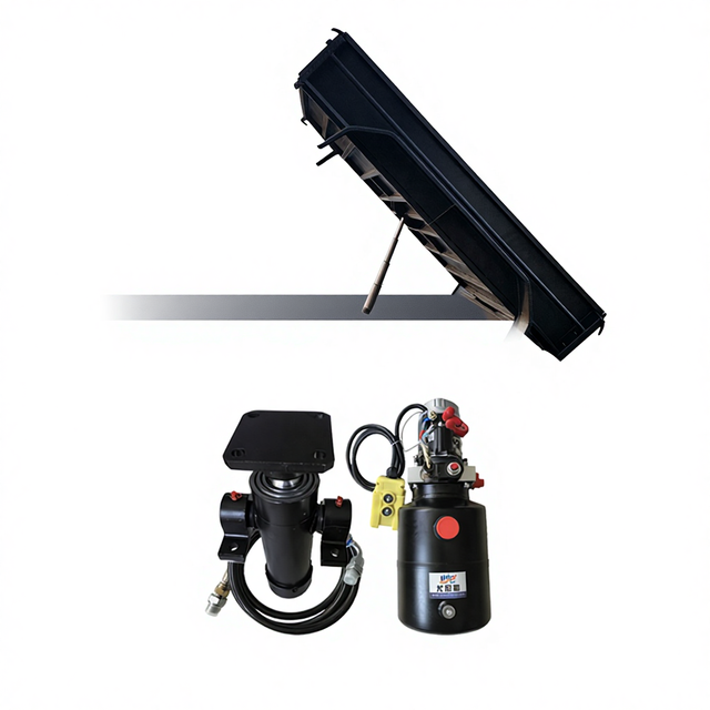 12V 24V Controller Remote Multistage Telescopic ram Hydraulic Lifting System for Tipper Trailer
