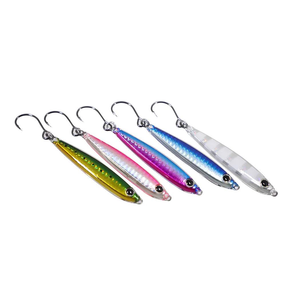 Artificial Colorful VIB Lead Hook Sinking Resin coated lead fish Bait jig lure