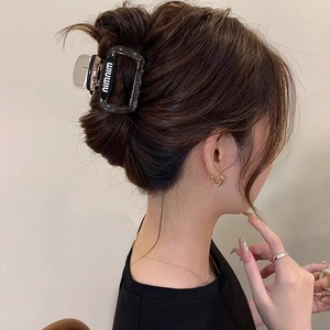 Pince à cheveux haut de gamme pour femme, petite taille, volumisante, en forme de lettre, carrée et givrée. - Product Image 4