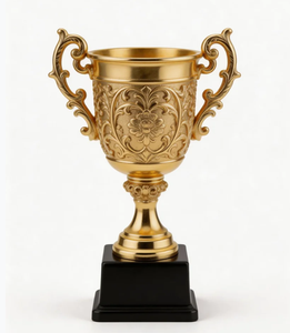 Trophées personnalisés en métal plaqué or, récompenses pour compétitions sportives, souvenirs <span class=keywords><strong>de</strong></span> club, œuvres d'art métalliques, technique <span class=keywords><strong>de</strong></span> brossage, musique, <span class=keywords><strong>animaux</strong></span> - Product Image 1
