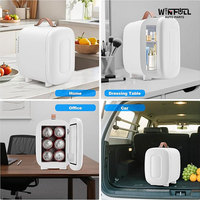 Mini Refrigerador Eléctrico de 4L, Enfriador y Calentador, Bajo Consumo 20W, Descongelación Automática, Portátil, para Uso en Exteriores, Dormitorios, Hogar y Oficina, Ahorro de Energía