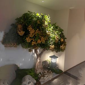 ต้นลำไยเทียม ทนรังสียูวี ไม่ต้องดูแล ต้นไม้ประดิษฐ์ผลไม้ สำหรับใช้ในร่ม กลางแจ้ง และเชิงพาณิชย์ - Product Image 4