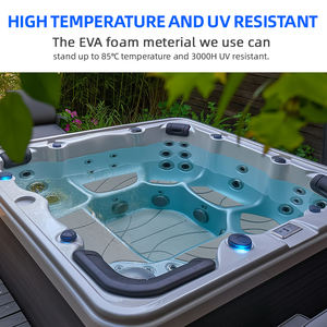 Xyf समुद्री अनुकूलित आधुनिक डिजाइन 3 मीटर चिपकने वाला एवा फोम गर्म टब चटाई पोर्टेबल गोल स्पा टब के लिए वर्ग पैटर्न के साथ - Product Image 6