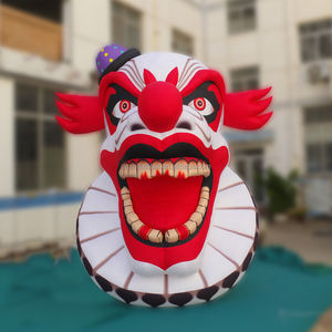 ทําเองบ้าตกแต่งพองแสงปีศาจตัวตลกหัวพองมายากลหน้ากากตกแต่งฮาโลวีนสําหรับขาย - Product Image 4