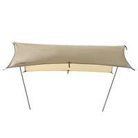 Tente de camping ultralégère imperméable, bâche multi-tailles, hamac extérieur, protection contre la pluie, protection UV, abri solaire de plage